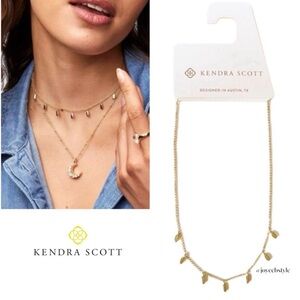 Kendra Scott Jaimee Strand Necklace in Gold NWT
